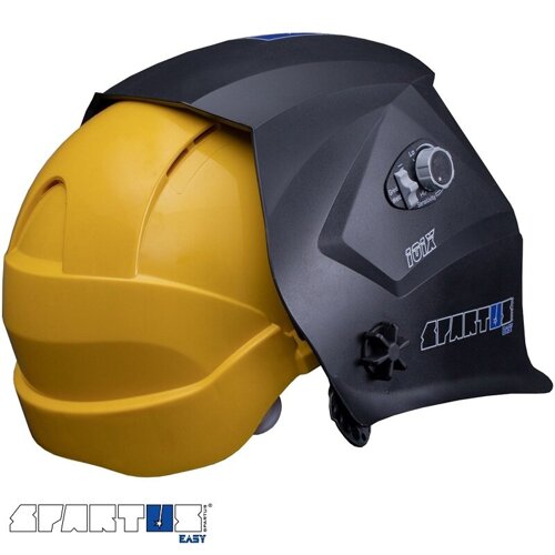 Selbstverdunkelnder Gesichtsschutz Spartus Easy 101X mit Helm und Adapter